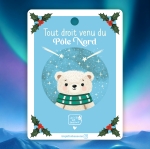 Lot de 6 étiquettes cadeaux - Pôle Nord